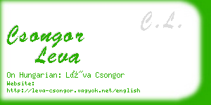 csongor leva business card